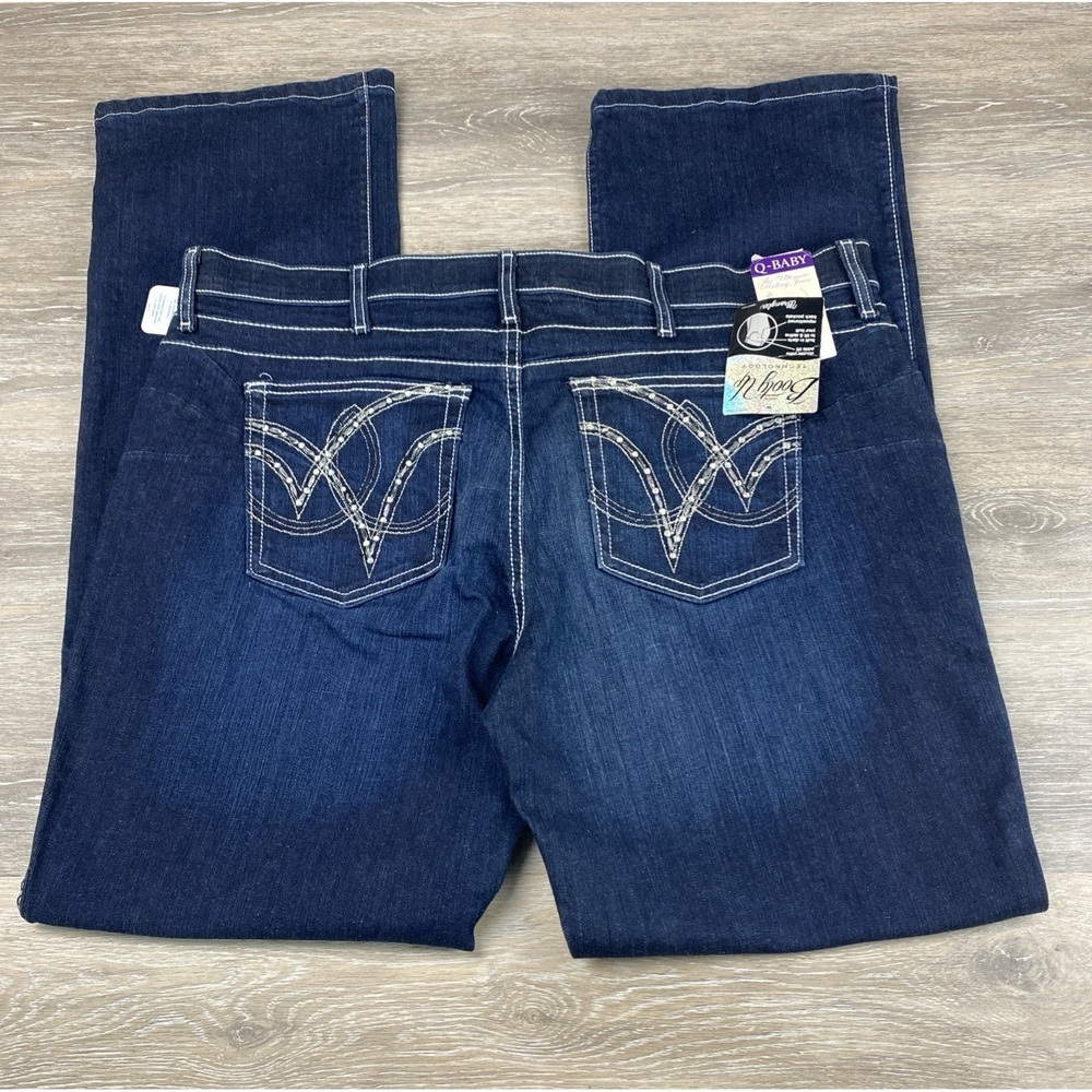 Wrangler Q Ultimate Booty Up Riding Jeans‎ Size 19/20 X 34 Bootcut Stretch Denim